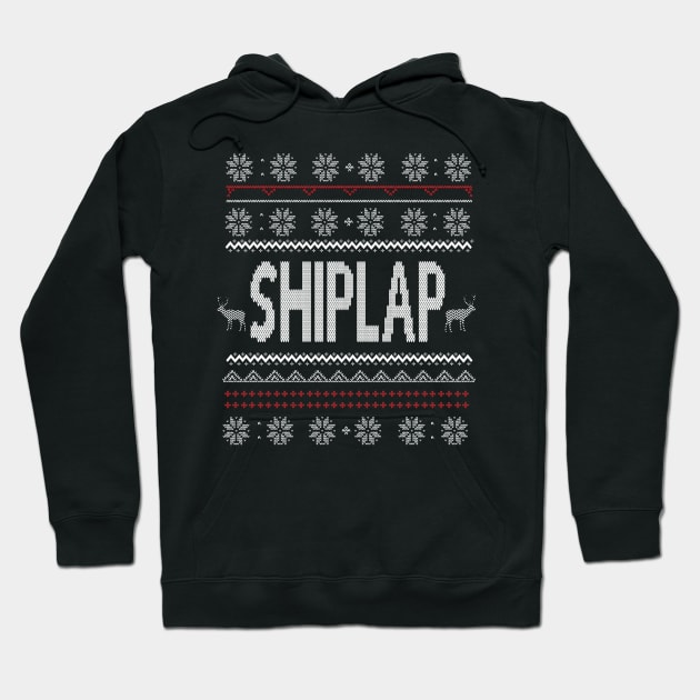 Shiplap Ugly Christmas Sweater Hoodie by joshp214